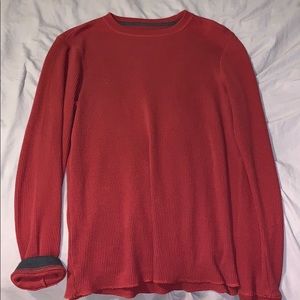 Red long sleeve top!